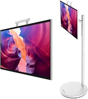 Compare Promate 32 Inch Portable Smart Android 15 Monitor with Touchscreen, Adjustable Rolling Stand, 13MP Camera, 20W Stereo Speakers, WiFi, Bluetooth, HDMI, USBC, 8GB RAM, 128GB Storage Mova32 at KSA Price