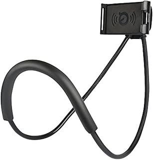 Compare Smart Mobile Phone Stands,Universal Hanging on Neck Cell Phone Mount Holder, Flexible Lazy Bracket DIY Free Rotating for Multiple Functions（Black） at KSA Price