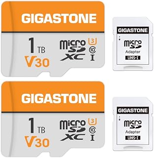 GIGASTONE 1TB Micro SD Card 2-Pack, 4K Video…