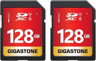 [Gigastone] 128GB 2-Pack SD Card UHS-I U1 Class…