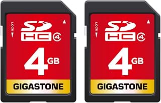 GIGASTONE 4GB SD Card 2 Pack, Speed Up…