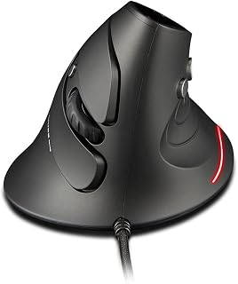 Compare zelotes Vertical Ergonomic Mouse,3200DPI,6 Buttons Wired Computer Mouse,USB Optical Mouse,Wired Vertical Mouse for Laptop,PC,Mac,Black at KSA Price