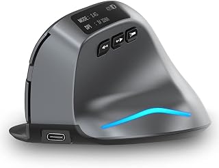zelotes Bluetooth Mouse Wireless with LED Screen,…