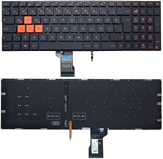 Compare COMPSA  Latin Turkey UK Laptop Keyboard Backlight For ASUSs GL502 GL502V GL502VT GL502VS GL502VM GL502VY Backlit Keyboards 0KNB0662PLA00 Turkey orange at KSA Price