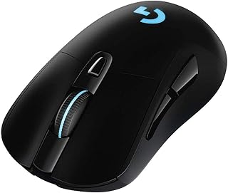 Compare Logitech G703 LIGHTSPEED ProGrade Wireless Gaming Mouse, 16,000 DPI, RGB, Adjustable Weights, 6 Programmable Buttons, OnBoard Memory, Long Battery Life, Compatible with PC  Mac  Black at KSA Price