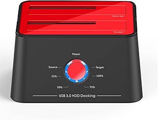 Compare Hard Drive Docking Station USB3.0 To SATA External Hard Drive Station Dual Bay 2x16TB HDD Enclosure Offline Clone for SSD HDD Drives Color : Black+red, Size : One size at KSA Price