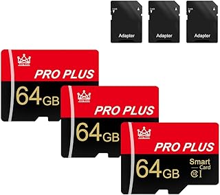 3 Pack Memory Cards 64 GB with Adapter, High…