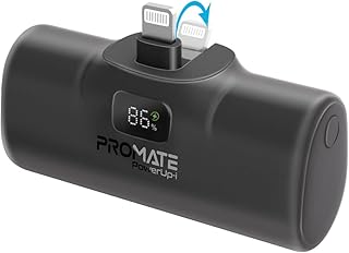 Promate Power Bank with Built-In Lightning Connector,…