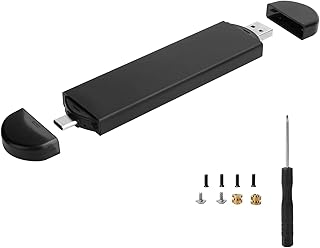 M.2 SATA Enclosure, M.2 NGFF B/M Key Solid…