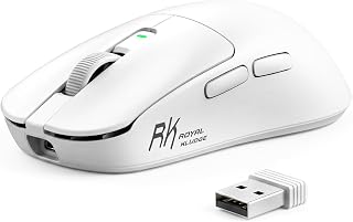 Compare RK ROYAL KLUDGE MO3 Wireless Gaming Mouse, 48g Lightweight PC Mice, White at KSA Price