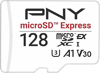 Compare PNY microSD Express 128GB UHSI U3 V30 A1 microSDXC Flash Memory Card, up to 890 Read & up to 550 Write, Ideal for microSD Express Compatible Devices Like Nintendo Switch 2 at KSA Price