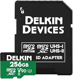 Compare Delkin Devices 256GB Power microSDXC UHSII V90 Memory Card at KSA Price