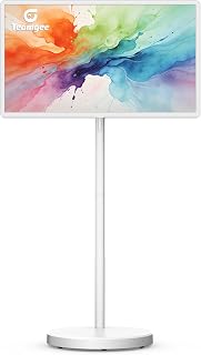 Compare Teamgee 32Inch Portable Smart TV on Wheels, Android 15, 8GB RAM, 20W Stereo Speakers, Full Swivel Stand, Voice Remote – M01 Vibrant Edition at KSA Price