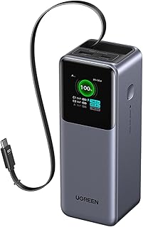 UGREEN Nexode Power Bank 20000mAh 165W with 65cm Retractable…