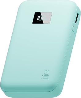 Compare Juice Eco Integrated Power Bank, Portable Charger 12,000mAh with Builtin USBC Cable & Digital Display, Fast USBC Output, PowerBank for iPhone 15 16 Pro Max, Samsung, Android, iPad, DJI  Teal at KSA Price