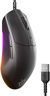 Compare SteelSeries Rival 3 Gen 2 Gaming Mouse — 8500 DPI TrueMove Core Optical Sensor — 60 Million Click Durability — Low Latency — 77g Lightweight — 100% PTFE Feet — RGB — Black at KSA Price