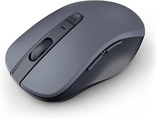 Compare WL300 Bluetooth Mouse Silent Wireless Mice, Quiet Click, Cordless Computer Mouse with 6 Buttons, Sculpted Grip, Adjustable DPI for Laptop, PC, Mac, 18Month Battery Life for Work or Travel  Grey at KSA Price