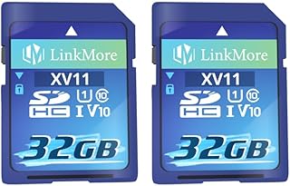 Compare LinkMore XV11 32GB SDHC Memory Card Compatible with Camera, PC, UHSI, U1, V10, Class 10, Read Speed Up to 96MBs, Write Speed Up to 25MBs at KSA Price