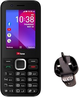 Compare TTfone TT240 Simple Easy to use Mobile Phone  KaiOS Feature Smartphone with Mains Charger at KSA Price