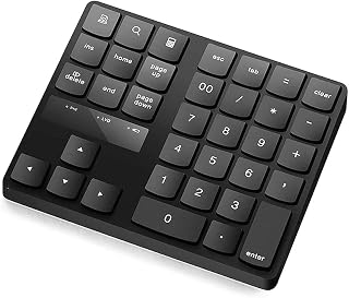 Compare Eacam 2.4G Wireless Digital Keyboard 35 Keys USB Numeric Keypad USB Charging Keyboard for Laptop PC Desktop Black at KSA Price