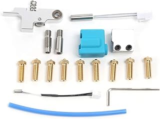 Compare Aluminum Alloy Extruder Kit, Extruder Hot End Set with Silicone Sleeve Nozzles Line Tube Extruder Components Hex Wrench Accessory for Various Printers at KSA Price