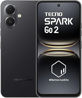 Compare TECNO Spark Go 2, 6.67" 120Hz Display, 13MP Camera, 5000mAh Battery, 4GB+256GB, IP64 Water Resistant, 4G Dual SIM, Ink Black at KSA Price