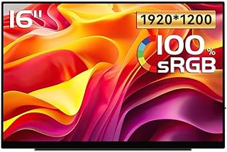 Compare Portable Screen for Laptop 1920 * 1200 Resolution 16inch 60HZ IPS Display for Mobile Phone, Office and Games Portable Monitor at KSA Price