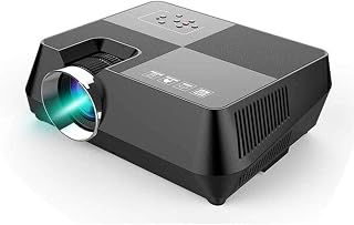 Compare Mini Android Video Projector, Portable Multimedia Projector Updated LED Technology 720P Support HDMI, Micro SD, AV, VGA, USB, Ideal for Home Theater Entertainment Games Parties,Black at KSA Price