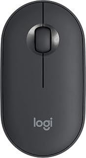 Compare LOGI Pebble M350 Portable Wireless Mouse with Bluetooth or 2.4 GHz Receiver, Silent, Slim Computer Mouse with Quiet Click for Laptop, Notebook, PC and Mac  Graphite  Asian Version at KSA Price