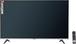 Compare Geepas 55" Ultra HD 4K Smart LED TV,Frameless Design, WebOS, Voice Control, WiFi, Android Compatibility, Multiple HDMI & USB, Dolby Audio, HQ Sound, Netflix, Prime Video, Black, with Remote Control at KSA Price