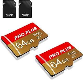 2 Pack Memory Card 64GB with Adapter, High Speed…