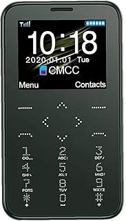 Compare Mini Button Mobile Phone, Ultra Thin Easy Operation Cell Phones HD Screen Resolution 5x9x0.8cm Dark Green at KSA Price