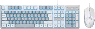 AULA F3061Combo illuminated Keyboard Mouse Set…