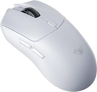 Compare AULA SC580 Wireless Gaming Mouse, TriMode 2.4GBT5.0USBC Gaming Mouse, 10000 DPI Rechargeable Wireless Mouse with 6 Programmable Buttons, Ergonomic Computer Mouse for LaptopPCMacTablet White at KSA Price