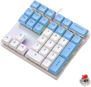 Mechanical Numpad Rainbow Backlit Smooth Red Switches…