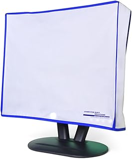 Compare Monitor Cover for Flat Panel LCDSilky Smooth AntiStatic Vinyl with Blue Trim 16W x14H x3D at KSA Price