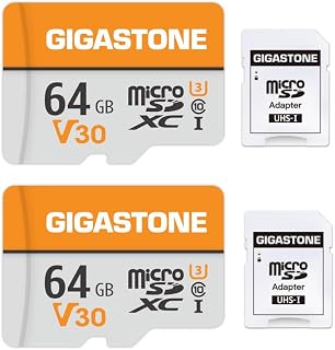 GIGASTONE 64GB Micro SD Card 2 Pack, V30…
