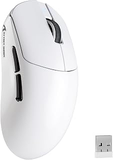 Compare MAMBASNAKE ATTACK SHARK X8PLUS Wireless Gaming Mouse, PixArt PAW3395PRO Sensor, 40000DPI, BT2.4G WirelessWired, 55g Superlight Mouse, 200Hrs Battery,DualLayer PTFE Feet, for PCXboxPSMac White at KSA Price