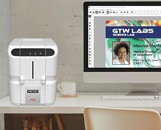 Compare Matica MC110 DualSided ID Card Printer Made in UK | 3Year Warranty | Free Ribbon & ID Design Software | Professional PVC Badge Maker for Office, School, and Business at KSA Price
