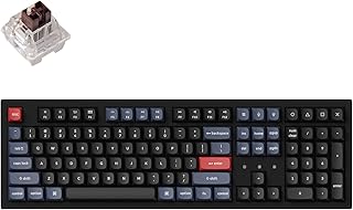 Compare Keychron K10 Pro Wireless Custom Mechanical Keyboard, FullSize QMKVIA Programmable BluetoothWired White Backlight with Hotswappable Keychron Super Brown Switch Compatible with Mac Windows Linux at KSA Price