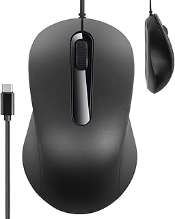 Compare Wired Mice | Laptop Mice Wired  PlugAndPlay Silent AntiSlip Ergonomic Accessories for Men Women Desktop Game School Office Home at KSA Price