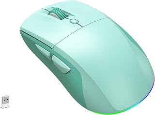 Compare LeadsaiL Rechargeable Bluetooth Wireless Mouse, Dual Mode Bluetooth + 2.4G USB Computer Mouse with Side Buttons, Adjustable DPI 8004000, Compatible with MacBook, Windows ComputersLaptopMint at KSA Price