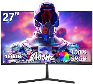NIKO 27-Inch 2K QHD Curved Gaming Monitor, 165Hz,…