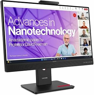 Compare Lenovo ThinkVision T244v 24" Webcam Full HD LED Monitor, Eclipse Black at KSA Price