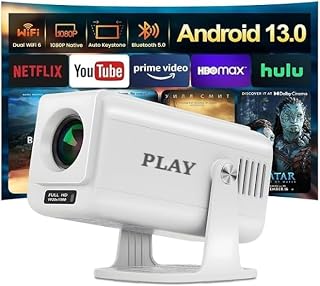 PLAY Victory AVI Android 13 Smart LED Projector,…