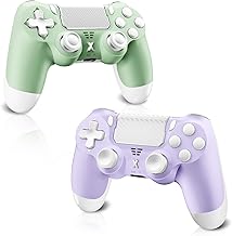 Compare Puiseno Wireless Controller for PS4, Dual Vibration Game JoystickMotion SensingTouchpadSpeaker3.5mm Audio Jack Headphone, Upgraded SixAxis Sensor, Compatible with PS4SlimPro ConsolePC,GREEN at KSA Price