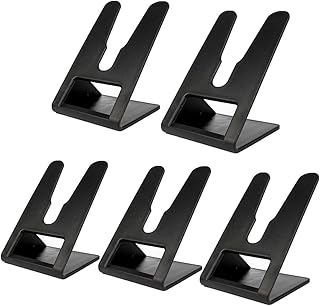 Compare Universal Barcode Scanner Holder, Barcode Scanner Rack Bracket Wall Mount Accessory, Black, 5pcs at KSA Price
