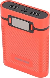 Compare DIY Mobile Battery Charger Power Bank Protective Emergency Charging For All Types Of Mobile Phone For Traveling ABS Model M08 4 Batteries Capacity Red at KSA Price
