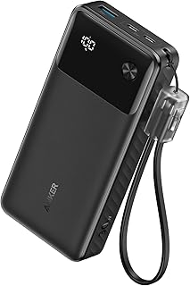 Compare AnkerPower Bank 20000mAh 30W Output, TypeC Port & Cable Included, Display, PD Fast Charging, PowerIQ, PSE Certified, Compatible with iPhone 1716 Series, Samsung S25S24, Huawei, Honor and More at KSA Price