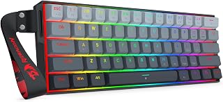 Compare Redragon K617 HE Fast Shooting Gaming Keyboard, 60% 61 Keys Wired Mechanical Keyboard with Adjustable HyperFast Actuation, Dedicated Hall Effect Magnetic Switch, Version of at KSA Price